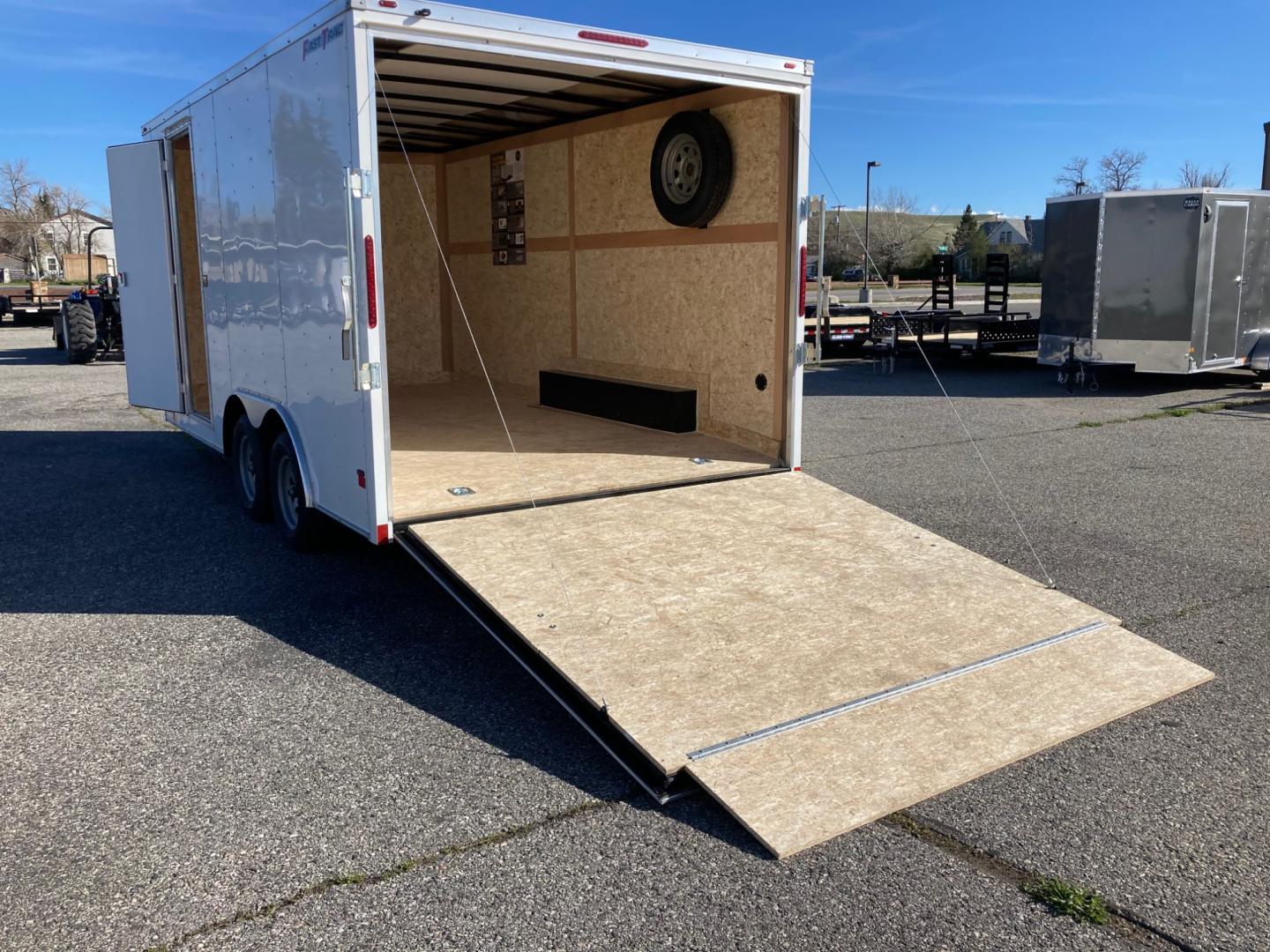 2025 Wells Cargo , located at 310 West 1st Ave, Big Timber, MT, 59011, (406) 901-0517, 45.833511, -109.957809 - Wells Cargo Fast Trac 81/2 x 16 Enclosed Cargo, V-nose, 7K GVW, (2) 3.5K axles with EZ lube hubs, spring suspension, 15" radial tires, electric brakes on all wheels with brake-away switch, 2 x 6 tube frame construction, Plex-Core high performance wood floor and sidewalls, 16" on center floor crossme - Photo#6